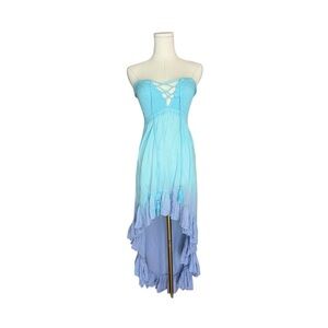 Tiare Hawaii Aila maxi dress ombre fit and flare high low S one size
